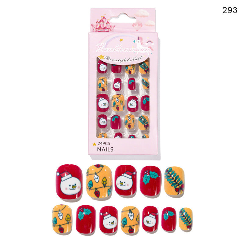 Cute Christmas Fake Nails