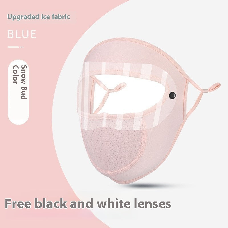 Ice Silk UV Protection Sunscreen Face Mask