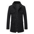 Men's Classic Woolen Winter Coat | Warm Casual Topcoat