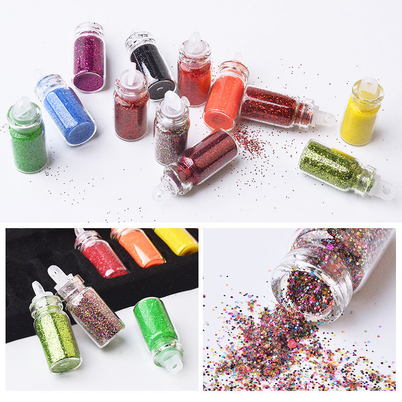 Nail Art Micro Glitter in Glass Jar
