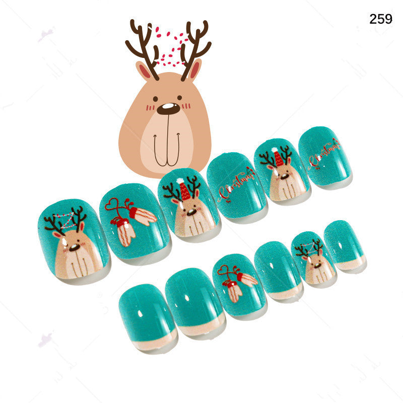 Cute Christmas Fake Nails