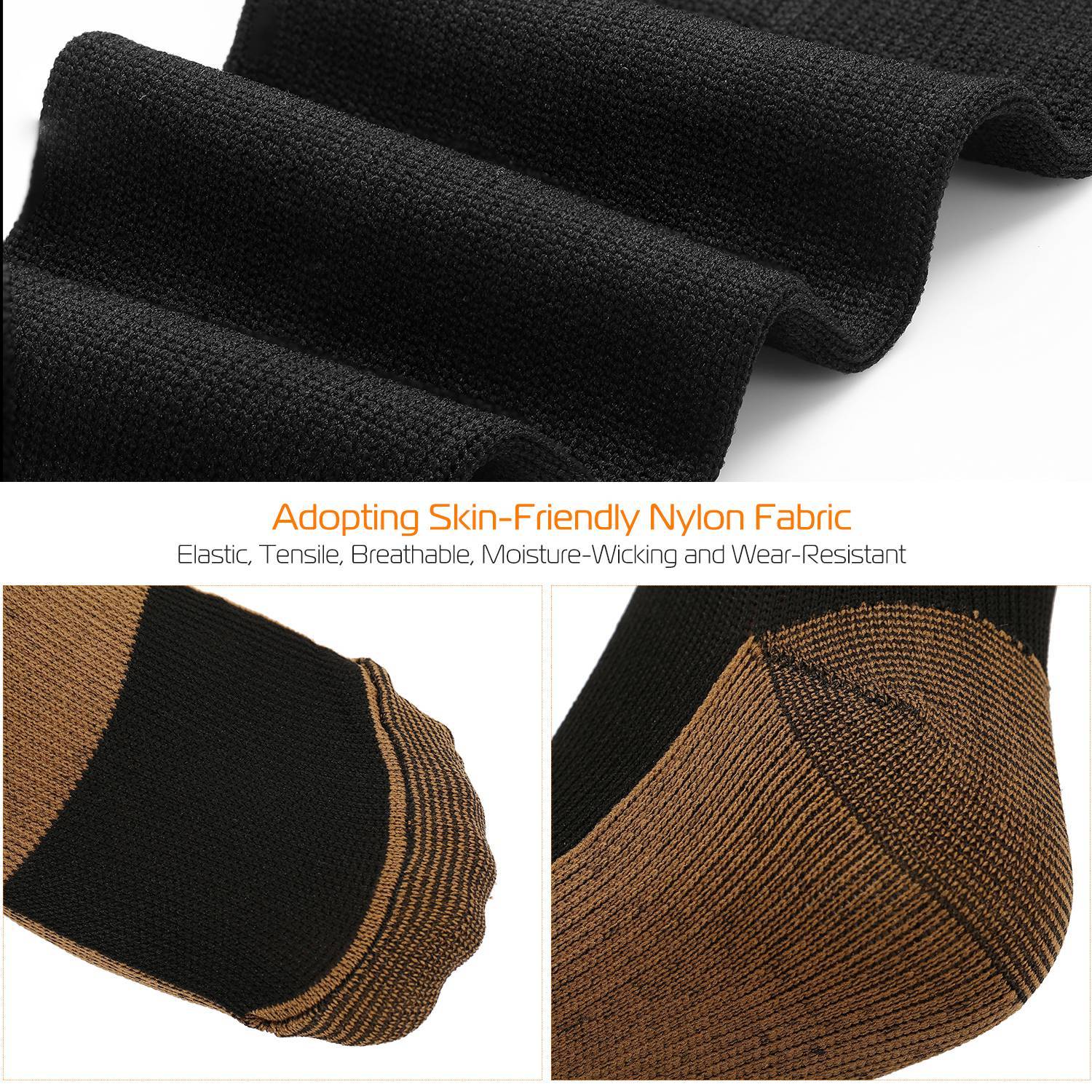 Durable Graduated Support Socks for Shin Splints & Edema