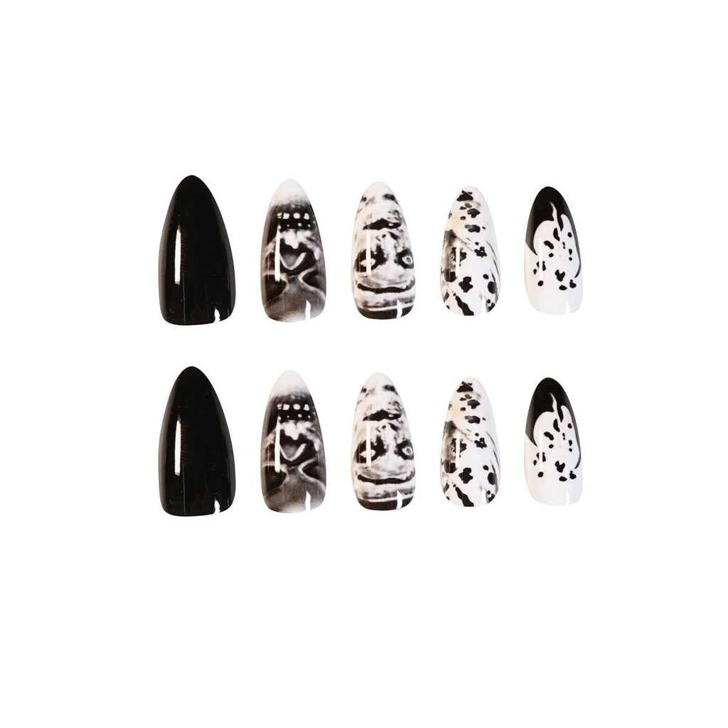 Gothic Rock Skull Wearable Fake Nails