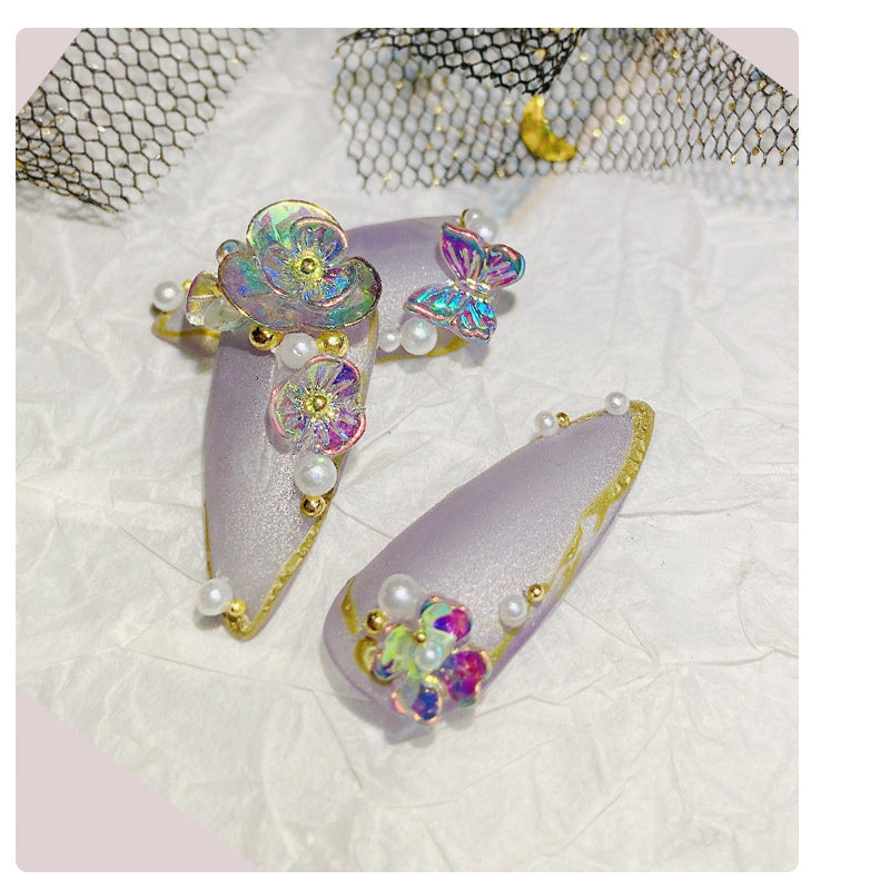 Flower Butterfly Nail Decoration Stickers