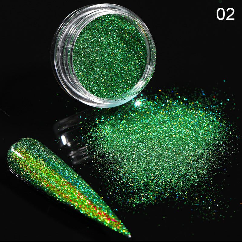 Aurora Effect Magic Nail Powder Glitter