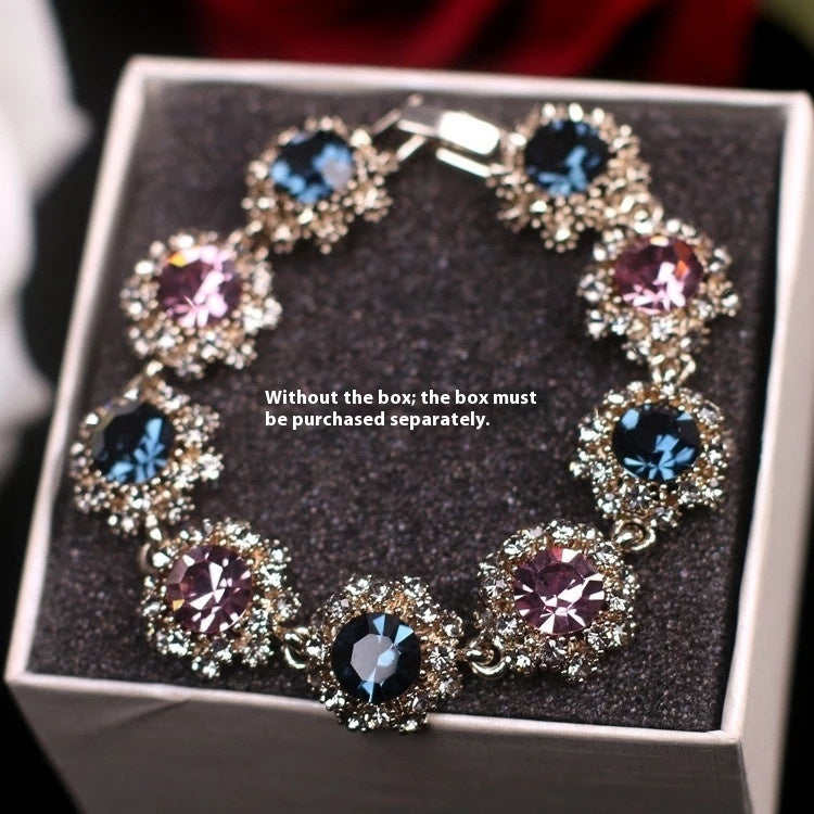 Women's Sparkling Vintage Style Korean Rhinestone Bracelet