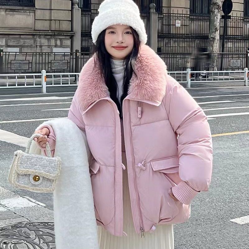 Korean Fashion Loose Lapel Puffer