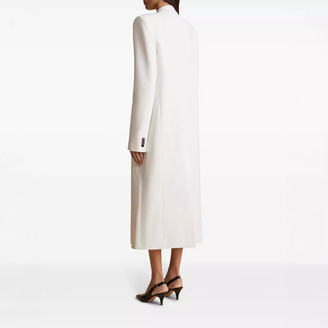 Women's Oblique Cut One Button Suit Jacket