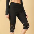 Women's Oversized Hollow Out Printed Leggings