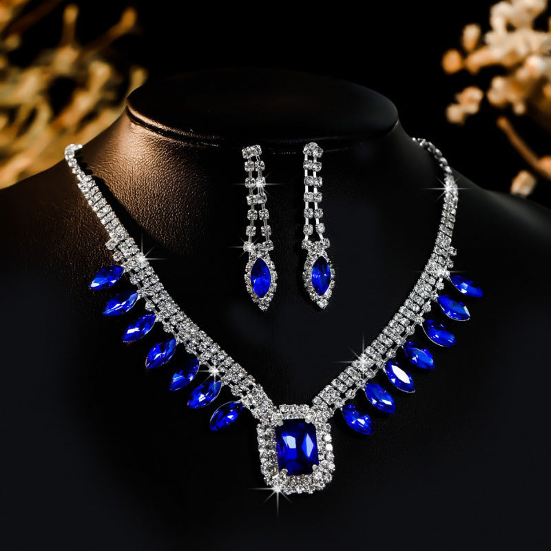 Elegant Banquet Dress Necklace and Earring Set