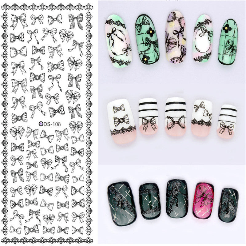 Adhesive Water Decal Nail Wraps