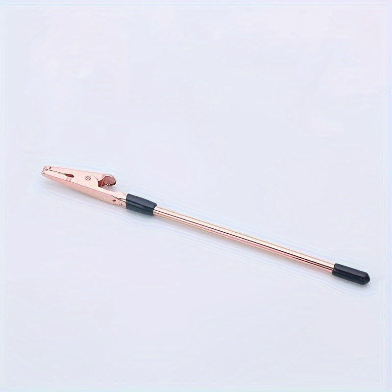 Multi-Functional Gold-Plated Note/Memo Holder with Alligator Clip