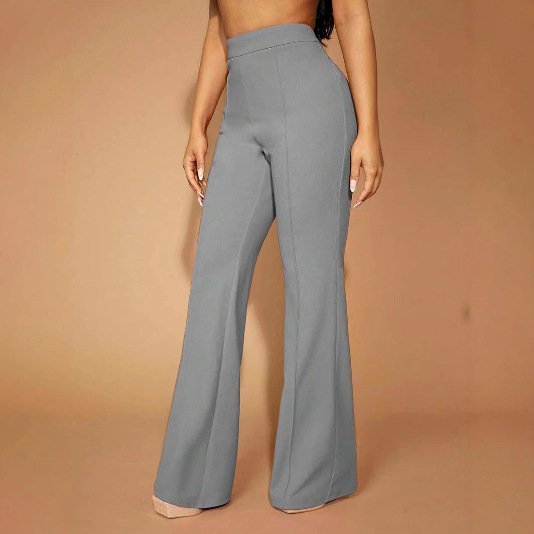 Fashion Fall High Waist Business Casual Trousers