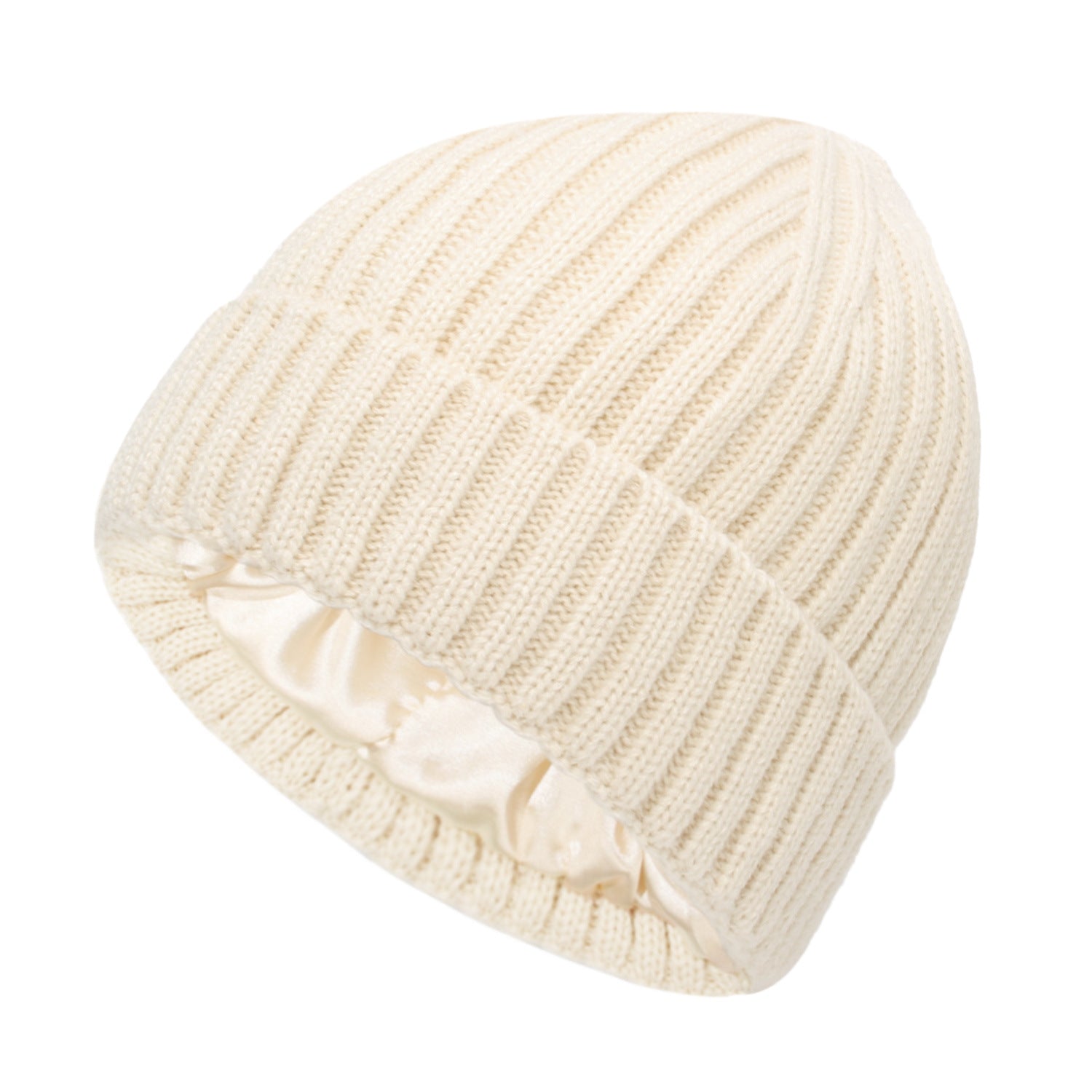 Soft Wool Beanie with Satin Lining