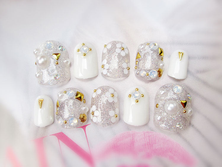 Luxury Wearable Bridal Fake Nails
