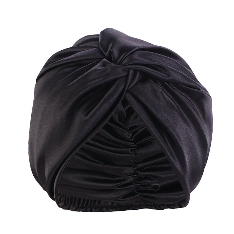 Cross-Twist Double-Layer Satin Sleep Cap
