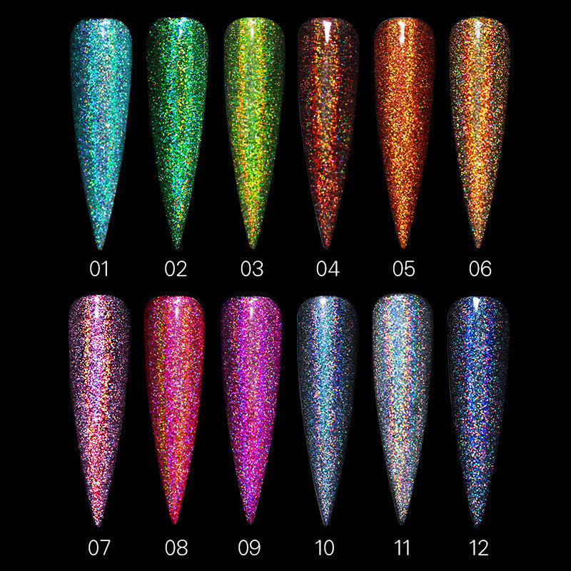 Aurora Effect Magic Nail Powder Glitter