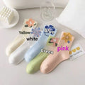 Japanese Cute Style Colorful Flowers Tube Socks