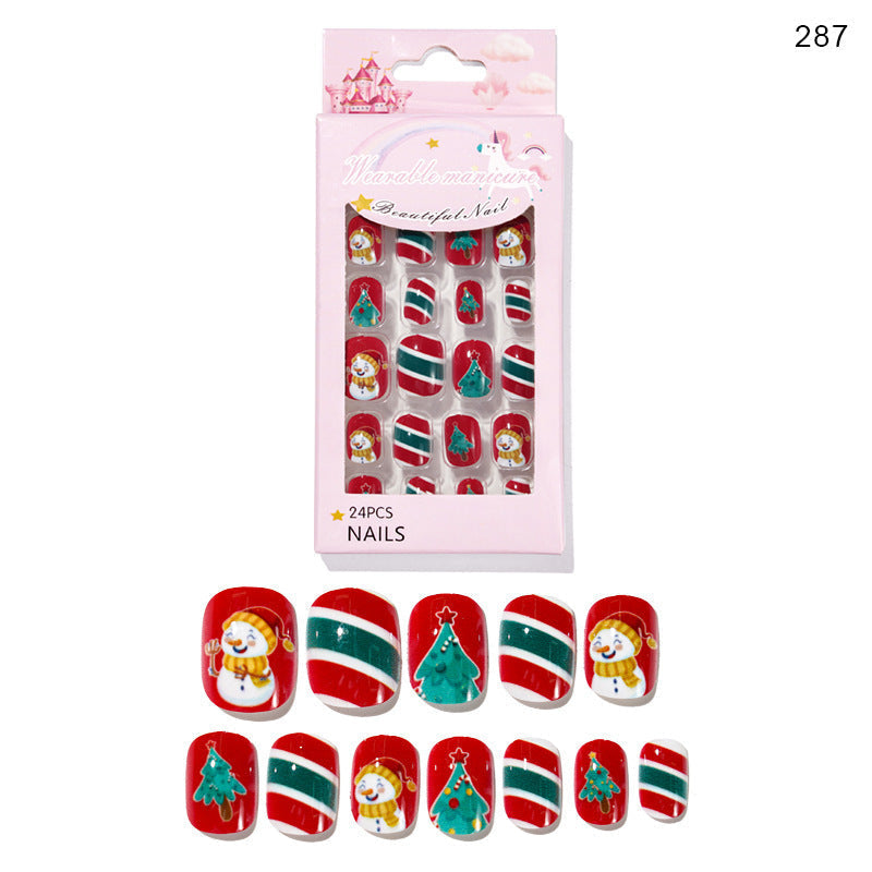 Cute Christmas Fake Nails