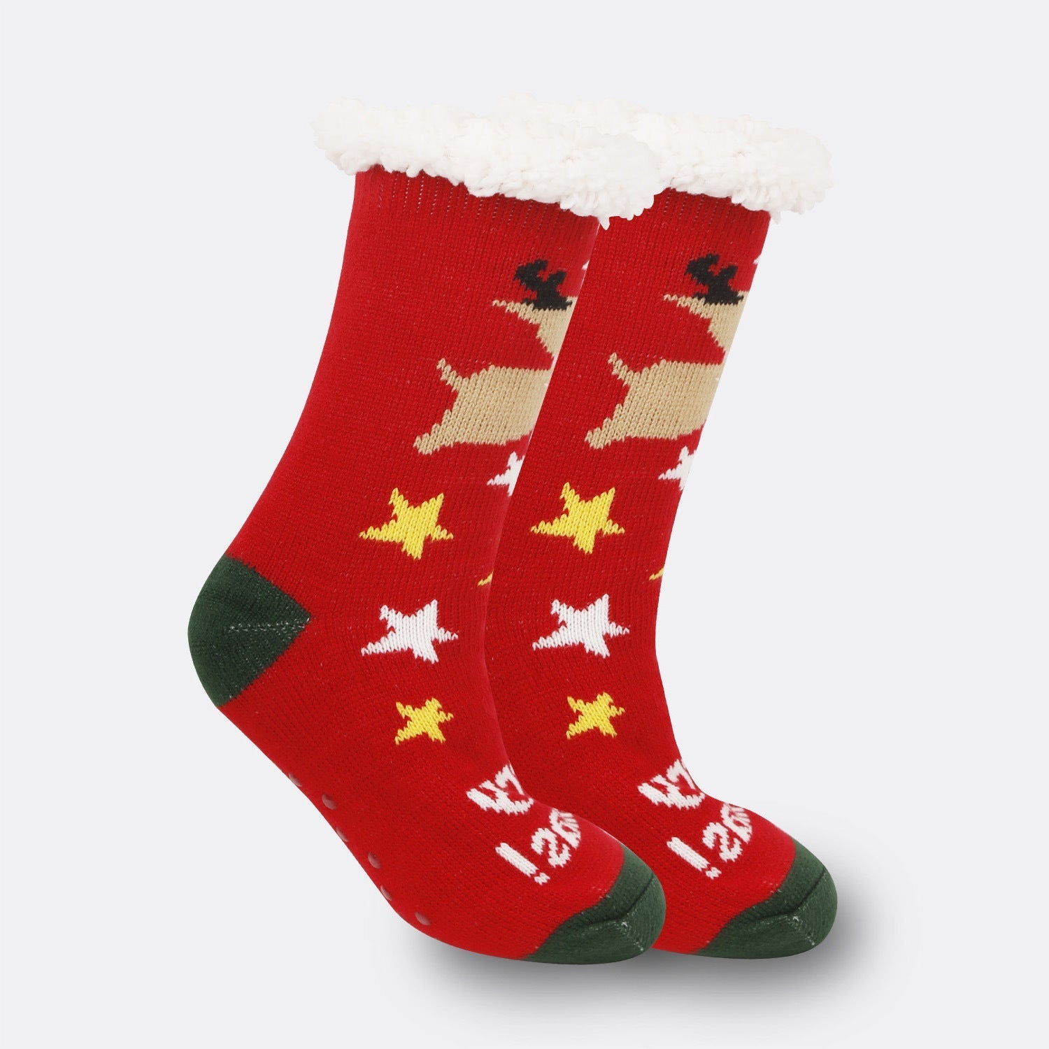 Festive Thermal Fleece-Lined Slipper/Room Socks