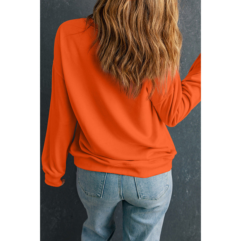 Casual Women's Graphic Print Loose Pullover Top