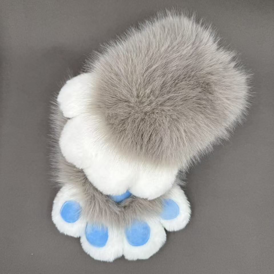 Soft Colorful Animal Claw Cosplay Mittens