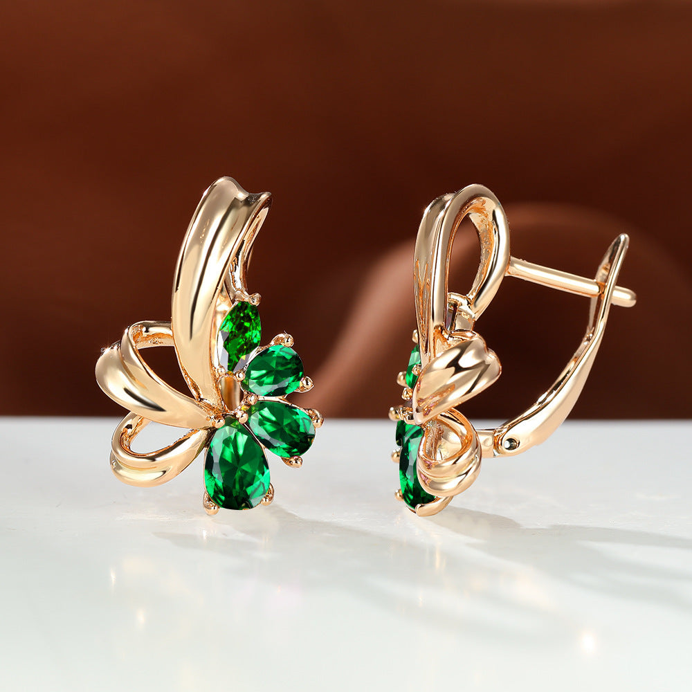 Women's Fashion Flower Dangle Earrings