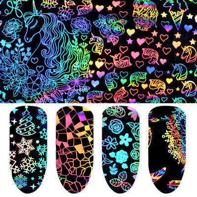 Symphony Star Paper Nail Art Stickers