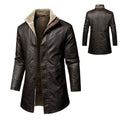 Men's Large Size PU Leather Coat | Extended Fit Casual Outerwear