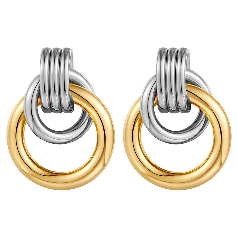 Everyday Wear Fade-Resistant Ring Earrings