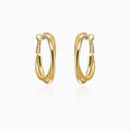 Retro Frosted Texture Round Hoop Earrings