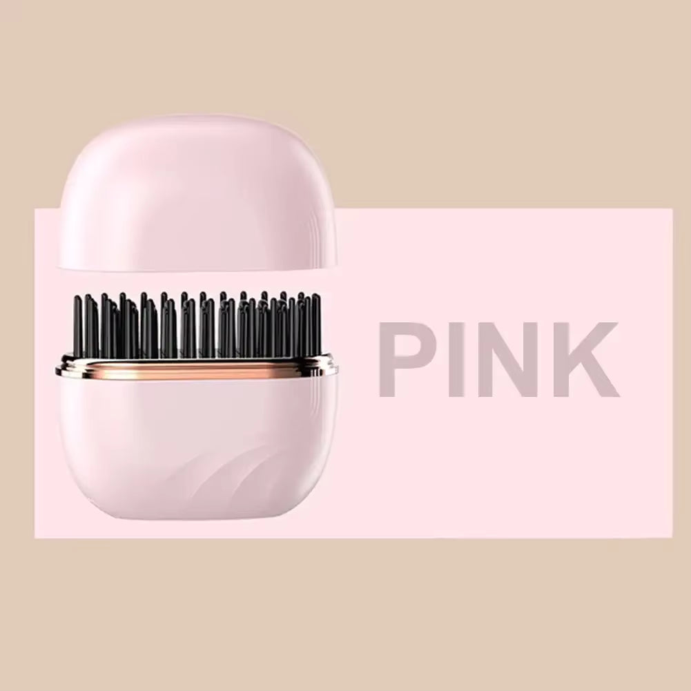 Mini Wireless Hair Straightener Brush