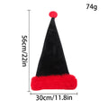 Halloween & Christmas Black Plush Santa Hat