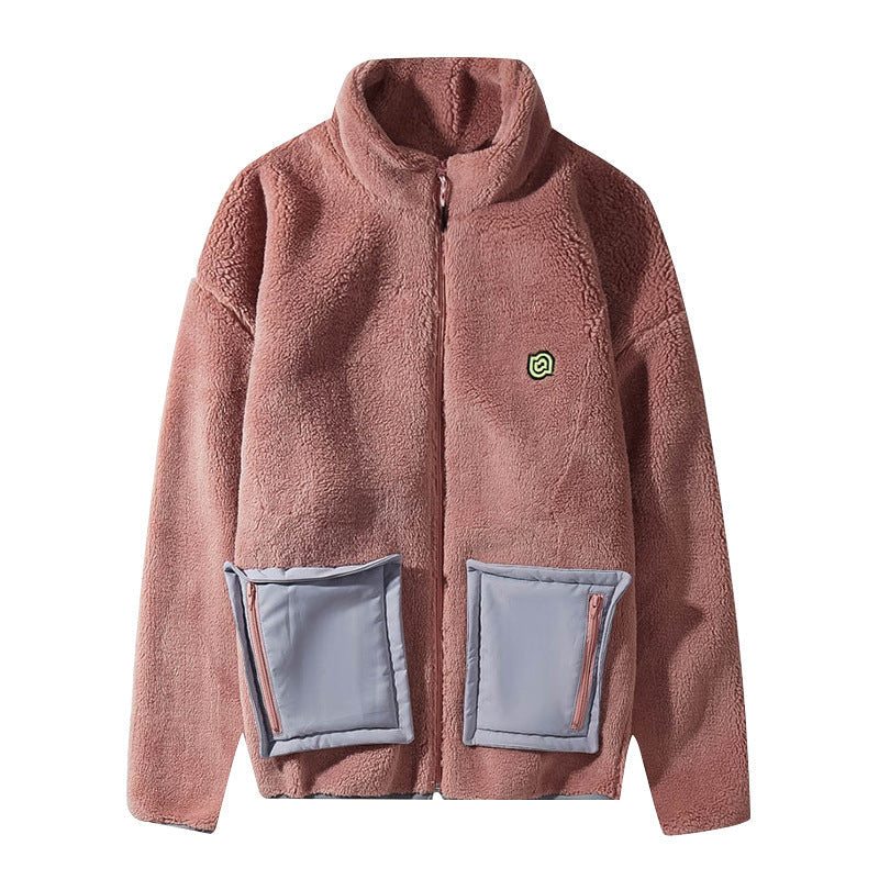 Men's Autumn/Winter Lamb Wool Coat | Assorted Colors Large Pocket Outerwear