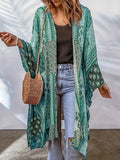 Women's Loose Aztec Cardigan Cloak