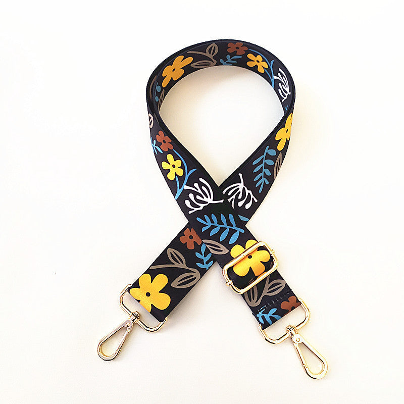 Colorful Wide Shoulder Strap & Purse Chain Accessory