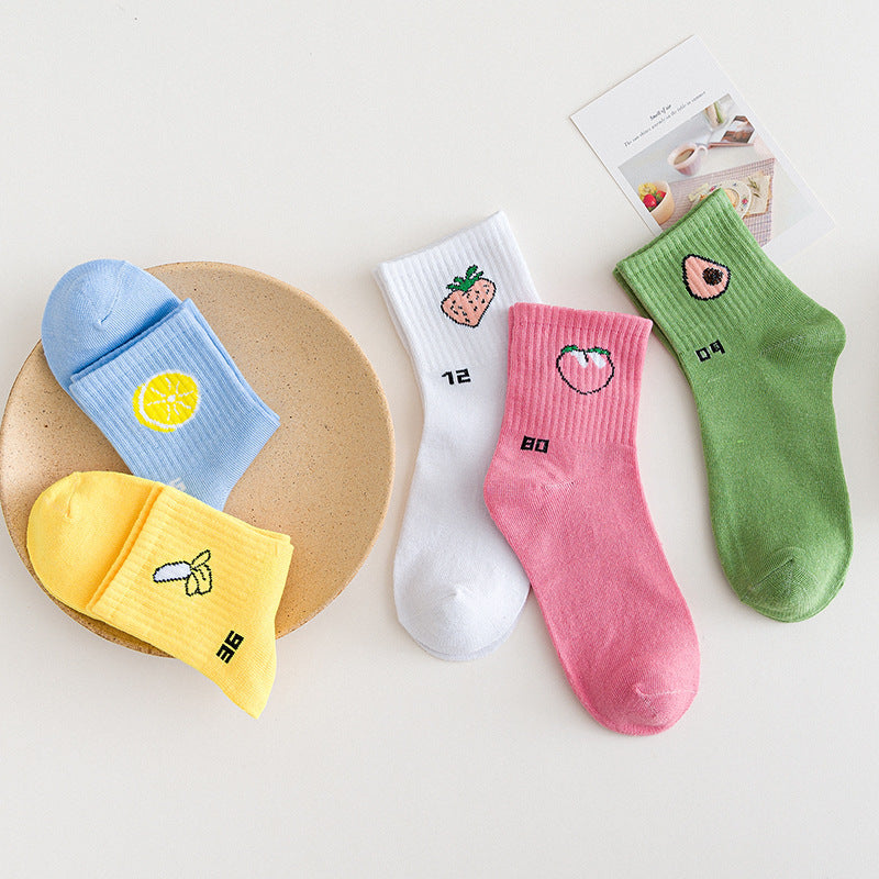Cute Fruit Pattern Over-the-Knee Socks for Women
