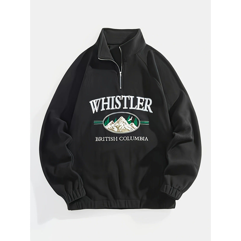 Casual Fashion Men's Sweater | Plus Size Embroidered Winter Pullover