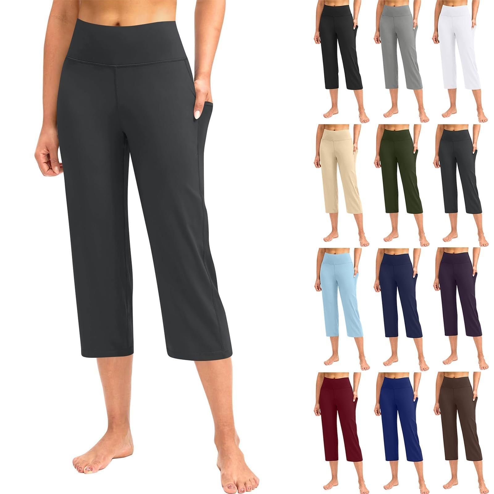 Women's Sports High Waist Yoga Pants with Built-in Pocket