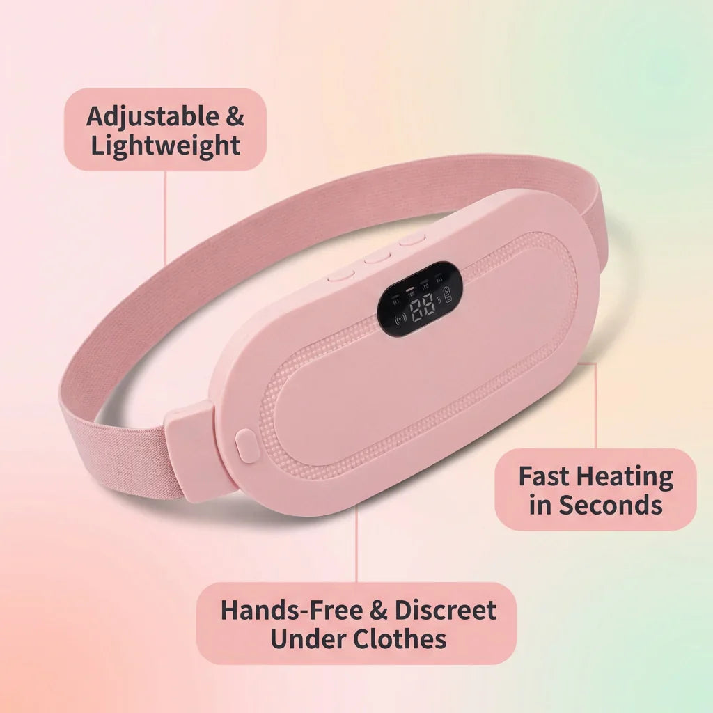 Portable Wearable Heating Belt for Period Pain Relief