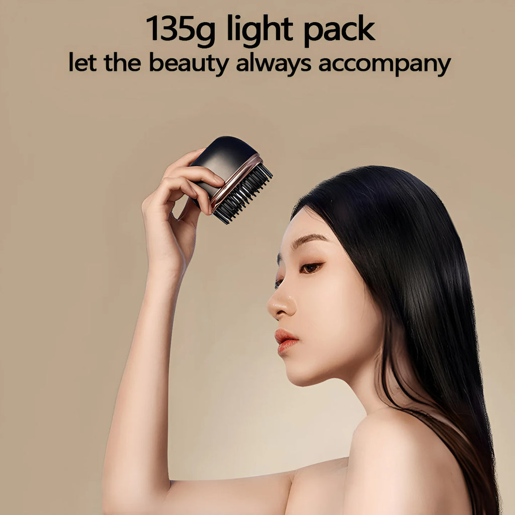 Mini Wireless Hair Straightener Brush