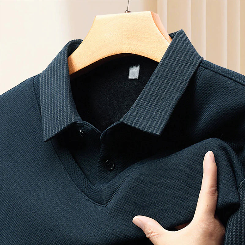 Striped Lapel Fake Two-Piece Shirt