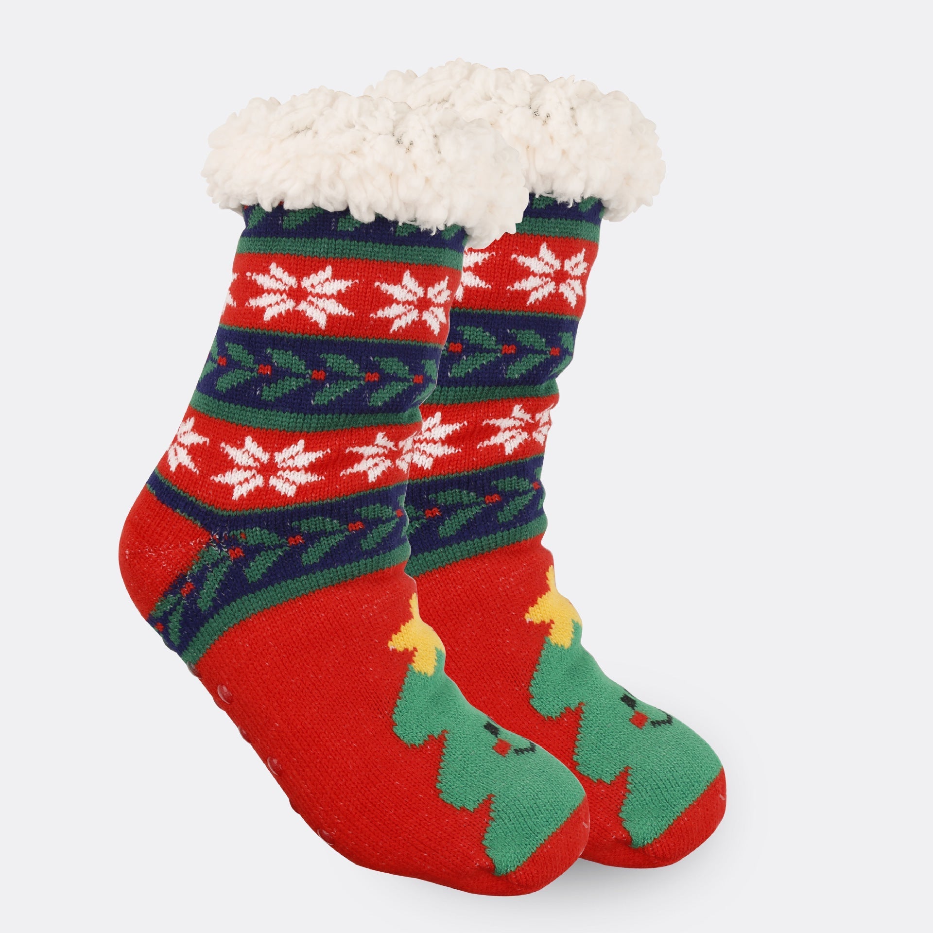 Festive Thermal Fleece-Lined Slipper/Room Socks