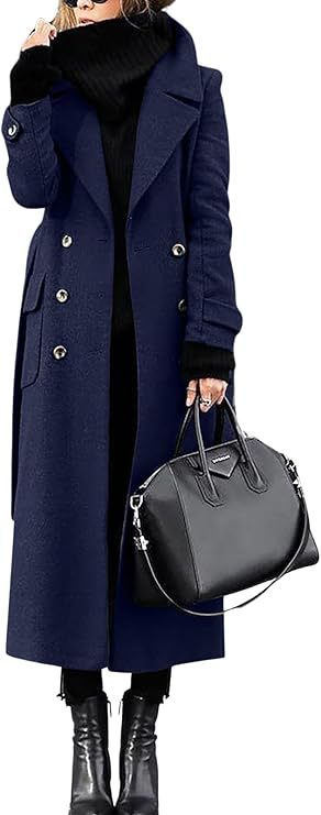 Women's Extended Length Thick Wool Coat