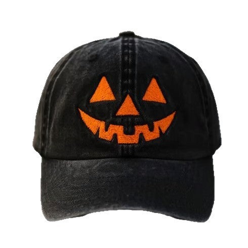 Spooky Fun Pumpkin Pattern Halloween Beanie Hat