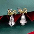 Festive Bell & Snowflake Drop Earrings
