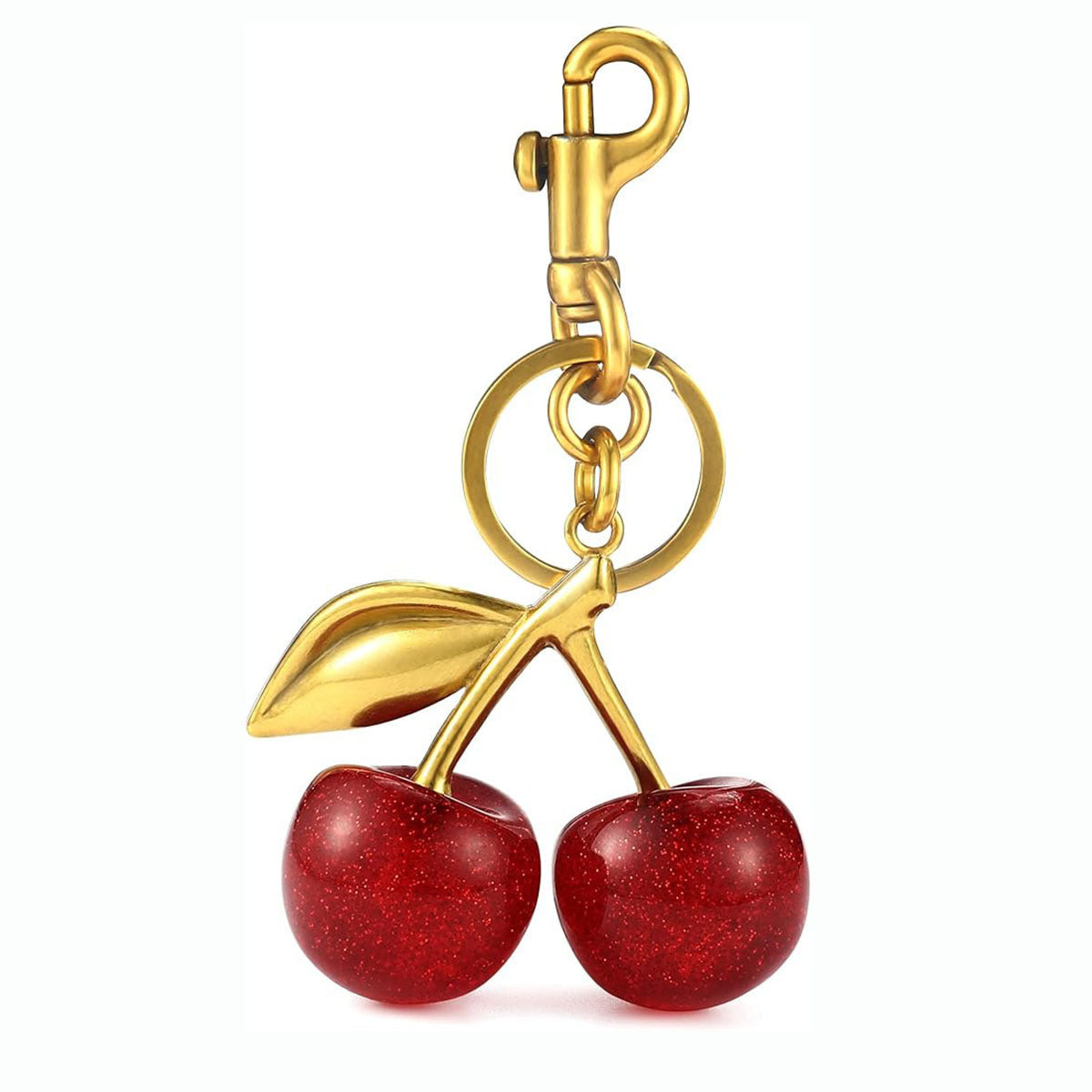 Cute Cherry Design Alloy Car Key Ring Bag Accessory