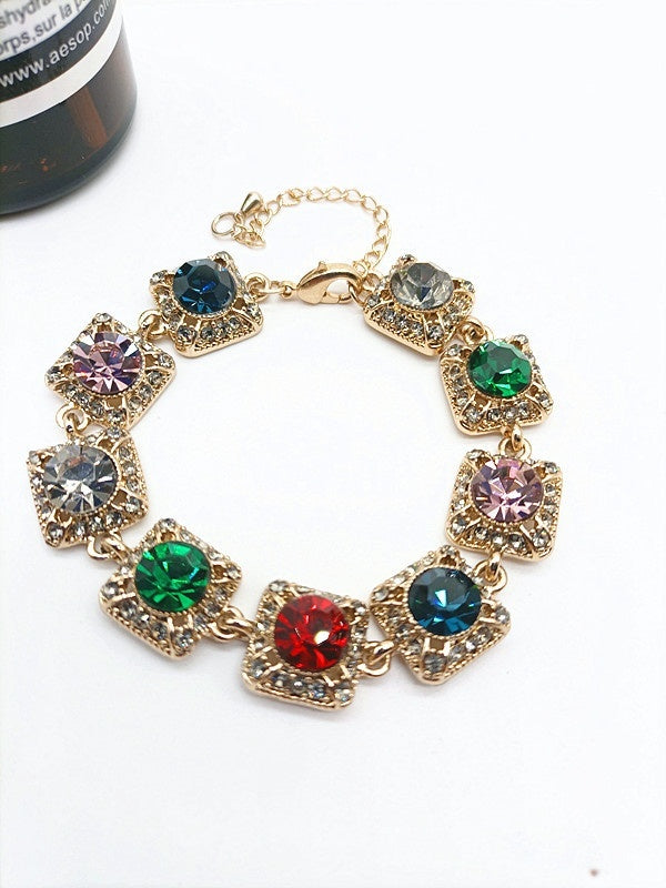 Women's Sparkling Vintage Style Korean Rhinestone Bracelet