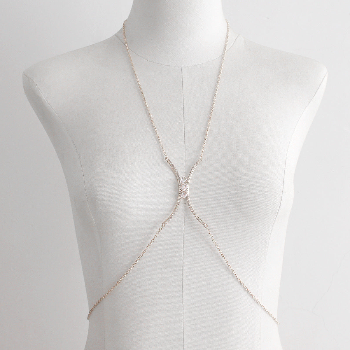 Women's Elegant Diamond Tassel Body Jewelry Chain