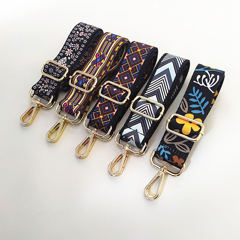 Colorful Wide Shoulder Strap & Purse Chain Accessory